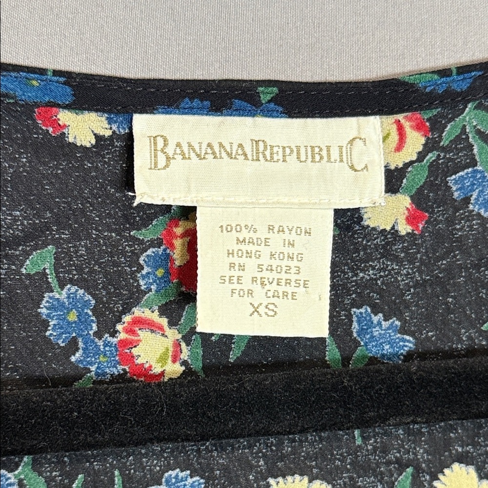 Vintage 90s Banana Republic Floral‎ Midi Dress Cottagecore Coquette Indie Grunge - Picture 3 of 10